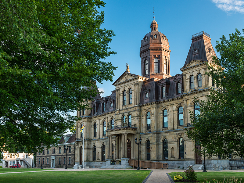 The New Brunswick Legislative Building in Fredericton