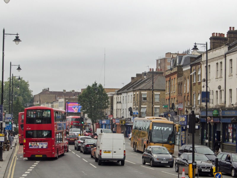 Tottenham High Road, London stock photo