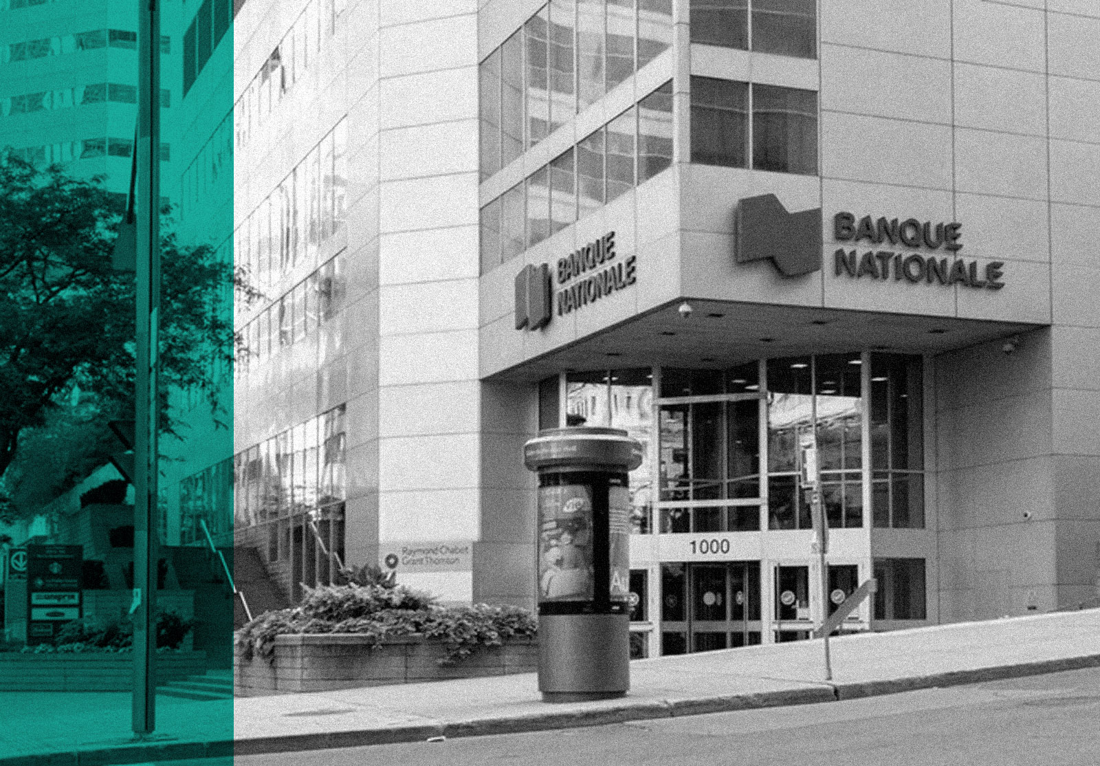 National Bank entrance in Montreal