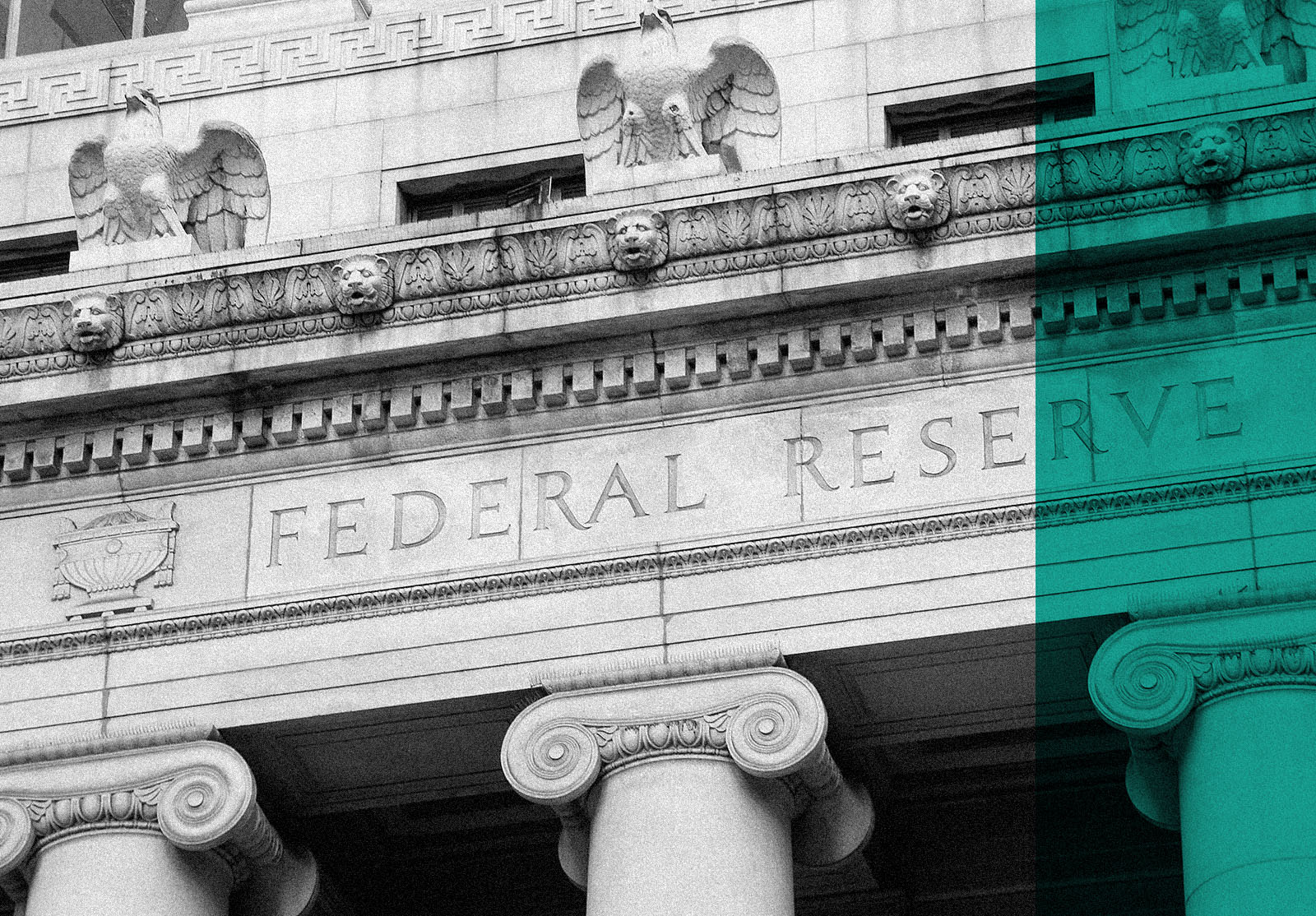 The facade of the Federal Reserve Bank.