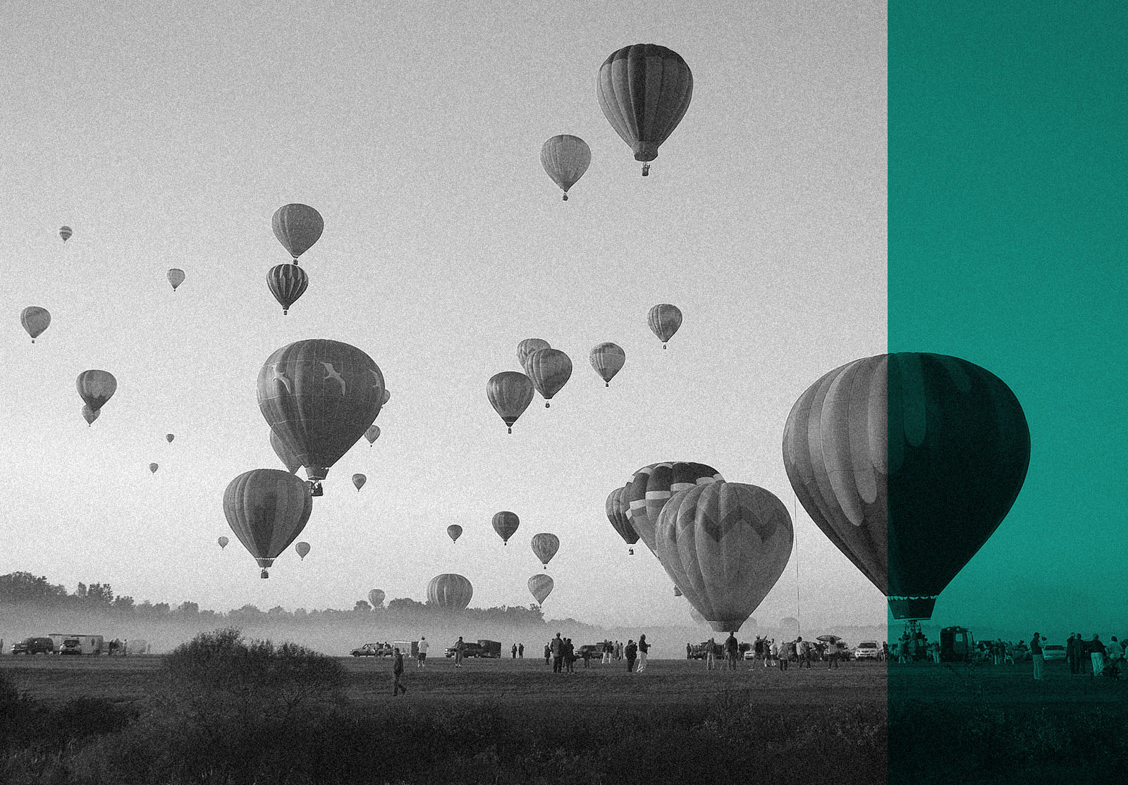 Morning baloon launch in Queensbury, New York